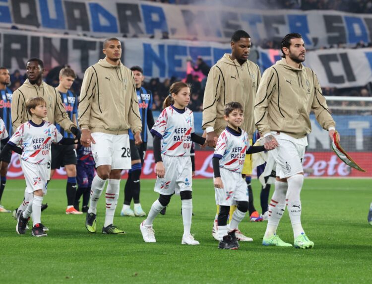 Theo Hernandez, Mike Maignan, Malick Thiaw, Yunus Musah AC Milan ميلان مينيون يونس موسى تشاو ثيو