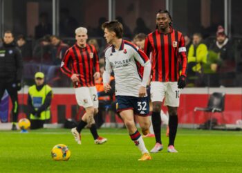 Morten Frendrup against AC Milan (Getty Images)
