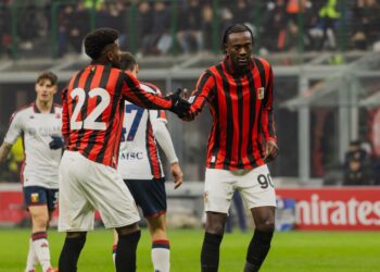 Tammy Abraham and Emerson Royal of AC Milan ميلان أبراهام إيمرسون رويال