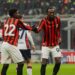 Tammy Abraham and Emerson Royal of AC Milan ميلان أبراهام إيمرسون رويال