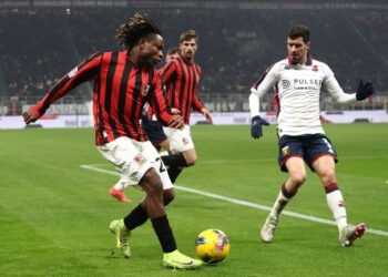 Samuel Chukwueze of AC Milan vs Genoa تشوكويزي ميلان