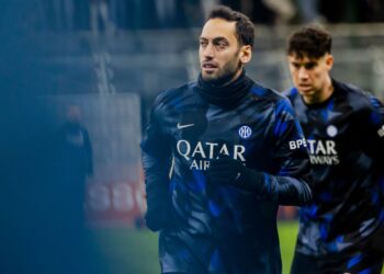 Inter Milan's Hakan Calhanoglu تشالهانوغلو إنتر ميلان