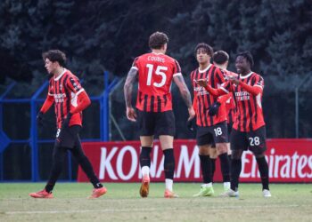 Kevin Zeroli celebrates with Mialn Futuro teammates