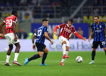 Alvaro Morata AC Milan Lautaro Martinez Inter موراتا ميلان لاوتارو مارتينيز إنتر