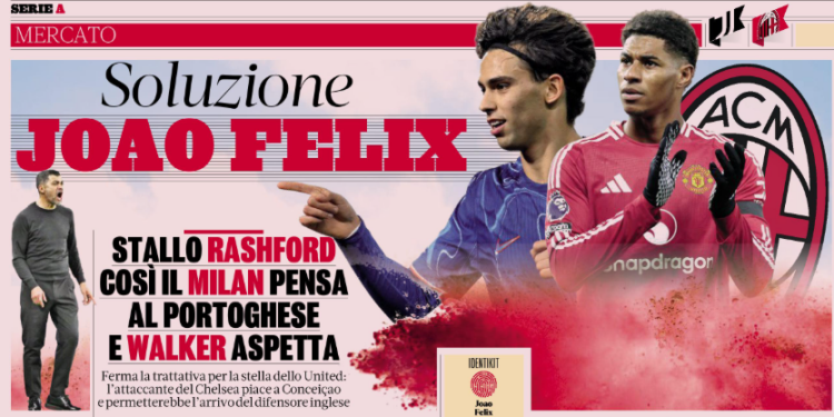 Gazzetta: Rashford deal stalls, Milan thinks of Felix and Walker waits