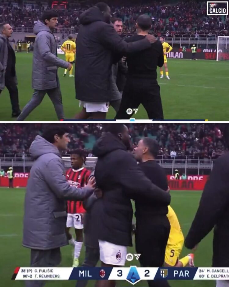Argument and tension between Conceicao and Calabria after win vs Parma