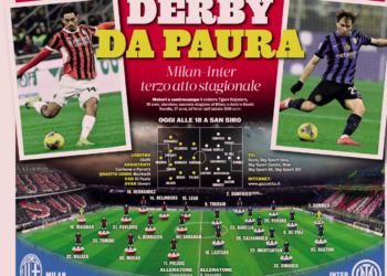 Gazzetta: Derby della Madonnina; Milan – Inter | Possible lineups