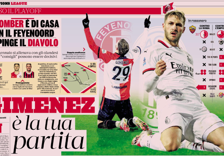 Gazzetta: Santiago Gimenez feels at home with Feyenoord – This is your match