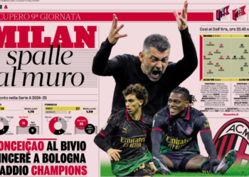 Gazzetta: Milan, win in Bologna or say goodbye to the Champions League
