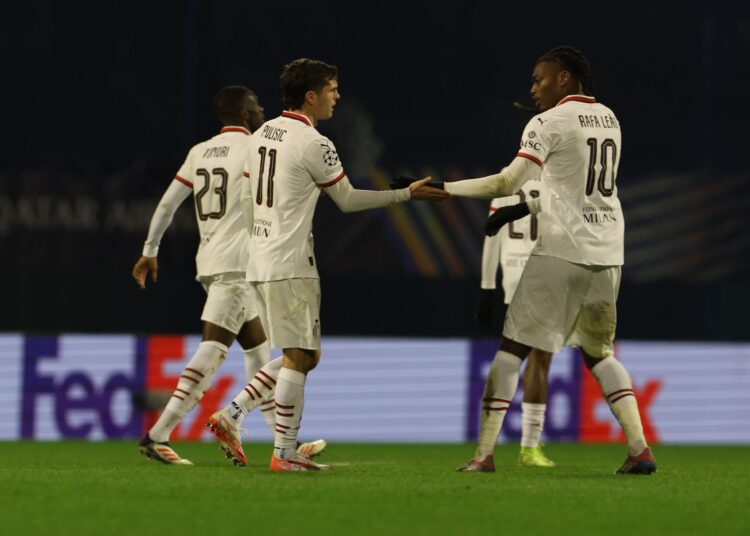 Rafael Leao Christian Pulisic AC Milan ميلان لياو بوليسيك