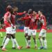 AC Milan players celebrate ميلان