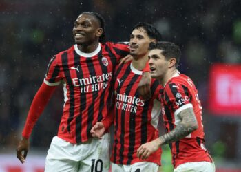 Rafael Leao Tijjani Reijnders Christian Pulisic AC Milan ميلان بوليسيك لياو رايندرز