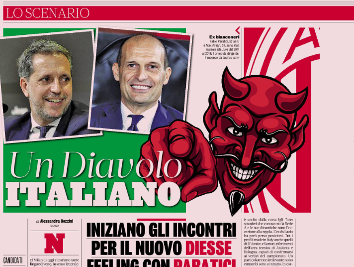 Gazzetta: A more Italian Milan is a concrete idea