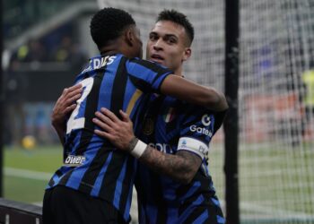 Lautaro Martinez Denzel Dumfries Inter