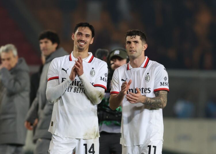 Christian Pulisic Tijjani Reijnders AC Milan ميلان بوليسيك رايندرز