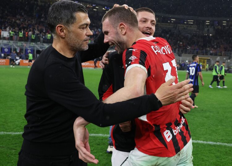 Sergio Conceicao Strahinja Pavlovic Luka Jovic AC Milan ميلان كونسيساو بافلوفيتش يوفيتش