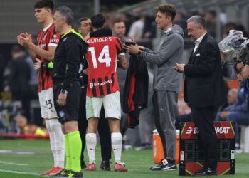 AC Milan players and Conceicao ميلان كونسيساو