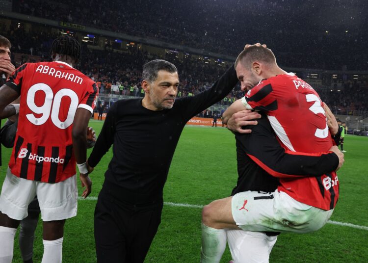 Sergio Conceicao Strahinja Pavlovic AC Milan ميلان كونسيساو بافلوفيتش