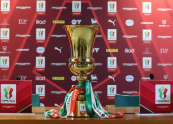 Coppa Italia trophy view