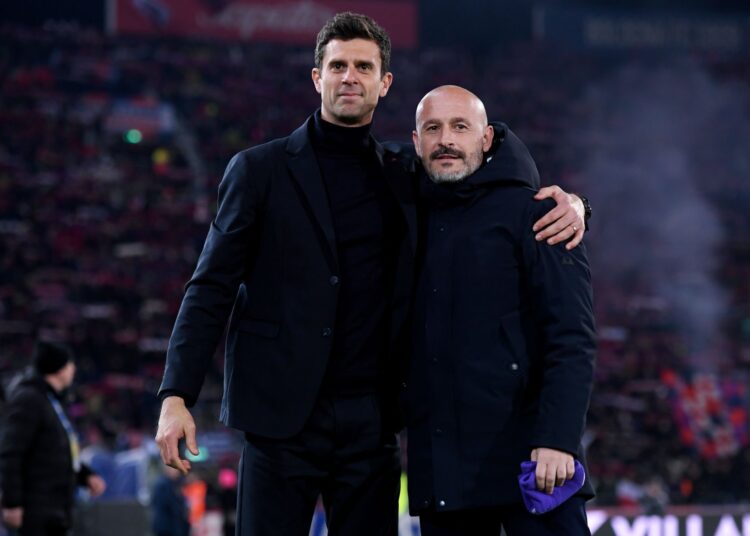 Thiago Motta and Vincenzo Italiano
