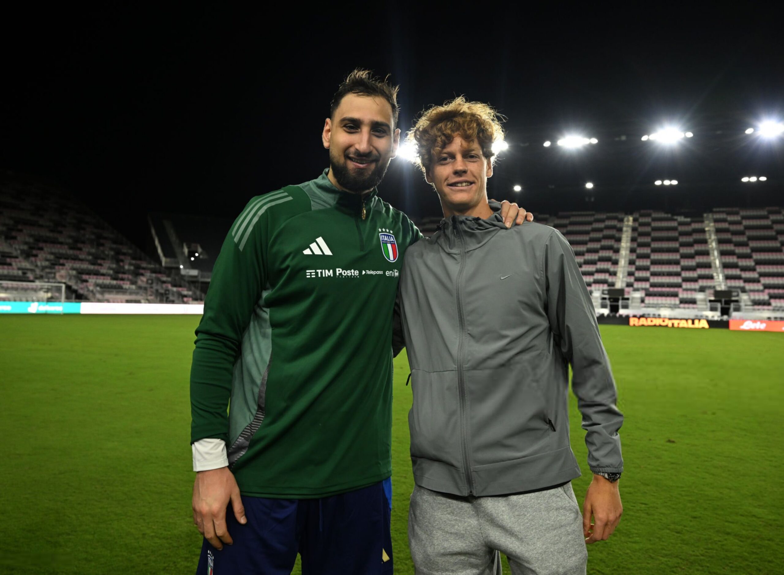 Jannik Sinner and Gianluigi Donnarumma