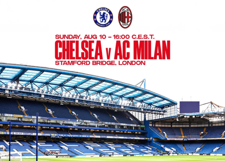 AC Milan set for August 10 friendly clash with Chelsea