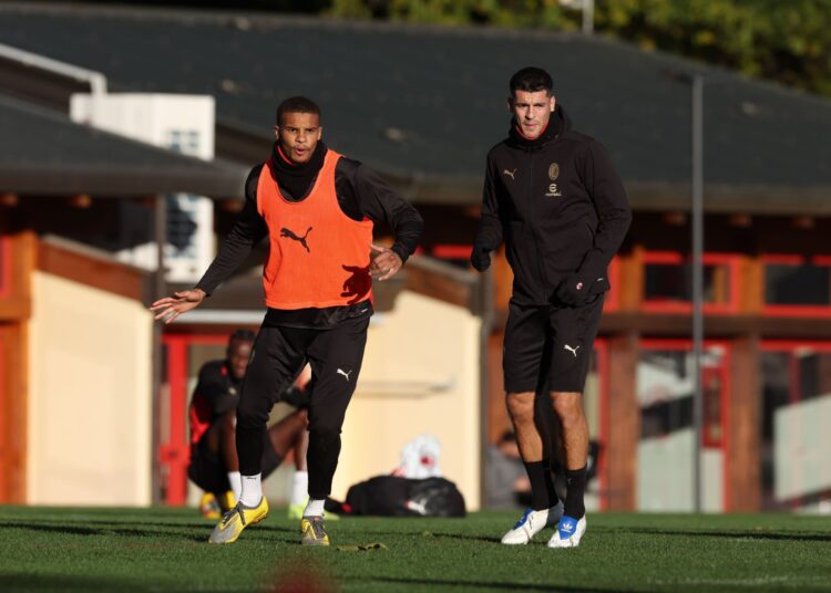 Malick Thiaw Alvaro Morata AC Milan ميلان موراتا تشاو