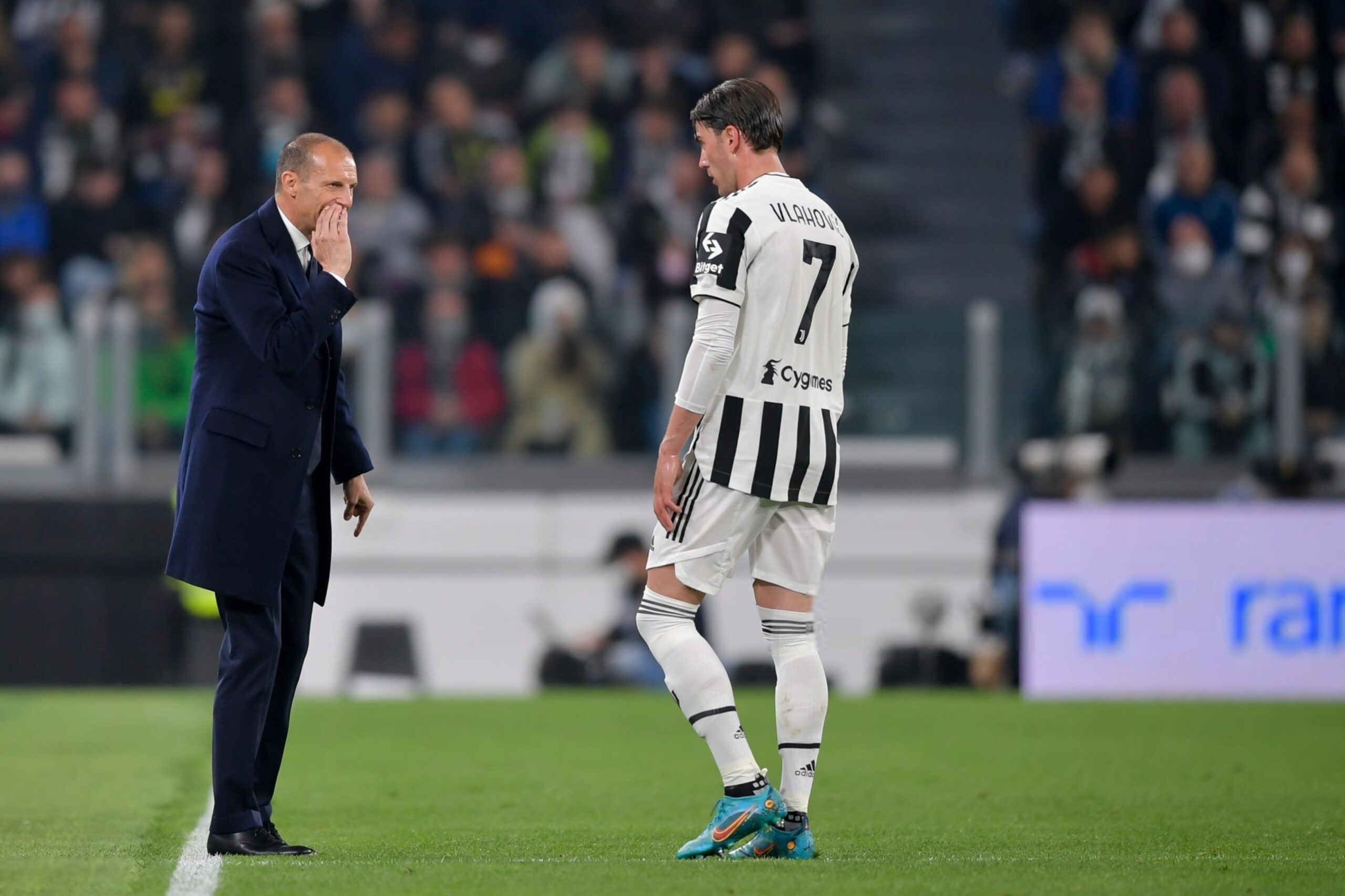 Massimiliano Allegri and Dusan Vlahovic أليغري فلاهوفيتش