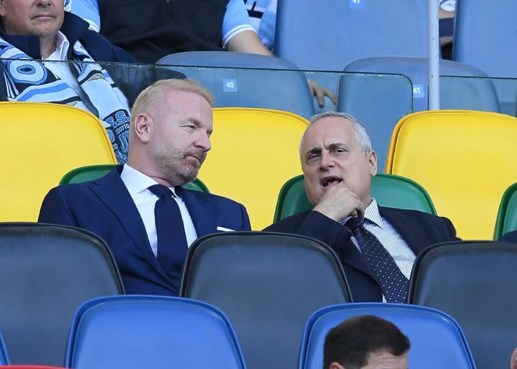 Igli Tare with Claudio Lotito