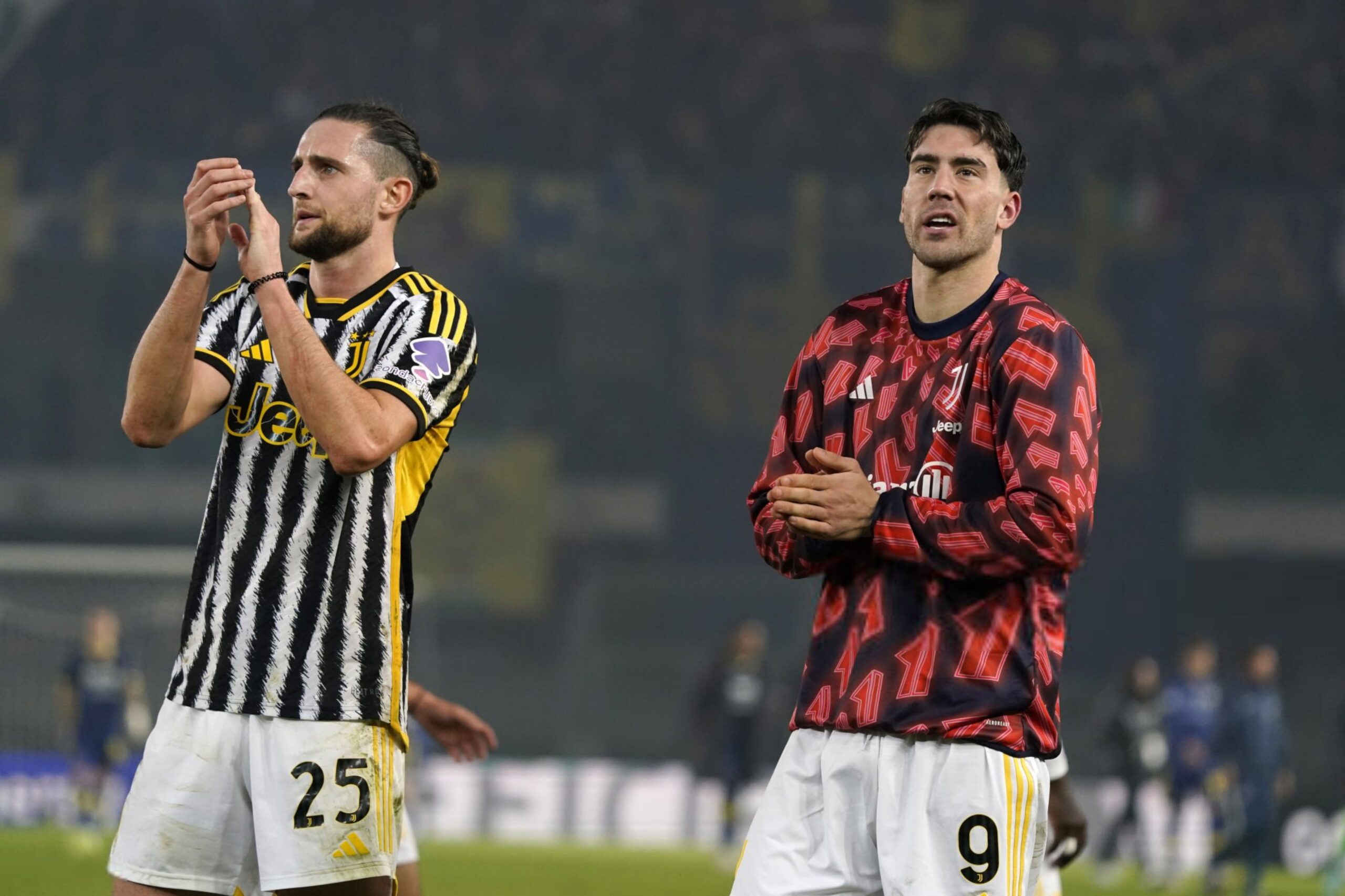 Dusan Vlahovic and Adrien Rabiot