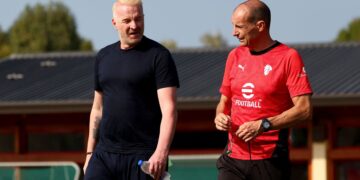 Igli Tare Massimiliano Allegri Milan ميلان تاري أليغري