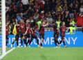 AC Milan players celebrating ميلان