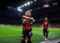 Christian Pulisic and Alexis Saelemaekers of AC Milan ميلان ساليماكرز بوليسيك