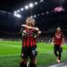 Christian Pulisic and Alexis Saelemaekers of AC Milan ميلان ساليماكرز بوليسيك