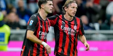 Luka Modric and Christian Pulisic AC Milan ميلان بوليسيك