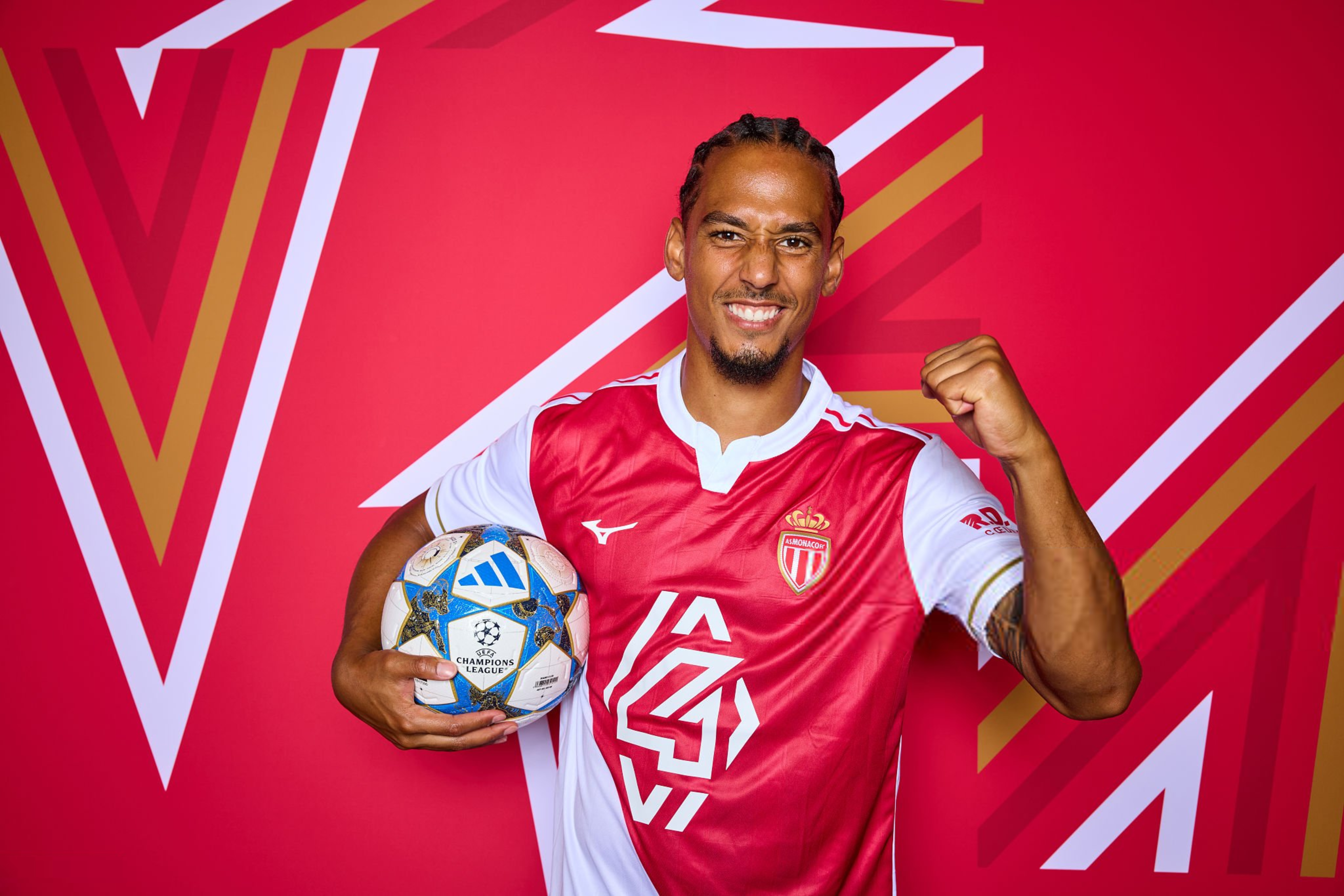 Thilo Kehrer of AS Monaco poses for a portrait during the official UEFA Champions League 2025/26 portrait session on August 06, 2025 in Monaco, Monaco. (Photo by Francesco Scaccianoce - UEFA/UEFA via Getty Images)