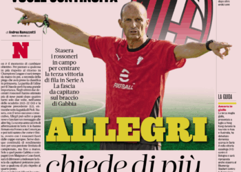 Gazzetta: Milan coach Allegri asks for more in view of Udinese game