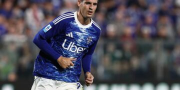 Alvaro Morata of Como