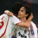 Filippo Inzaghi and Kakà of AC Milan