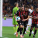 Santiago Gimenez, Davide Bartesaghi, and Christopher Nkunku of AC Milan ميلان سانتياغو خيمينيز كريستوفر نكونكو و بارتيساغي