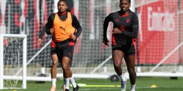 Rafael Leao Christopher Nkunku AC Milan ميلان نكونكو لياو