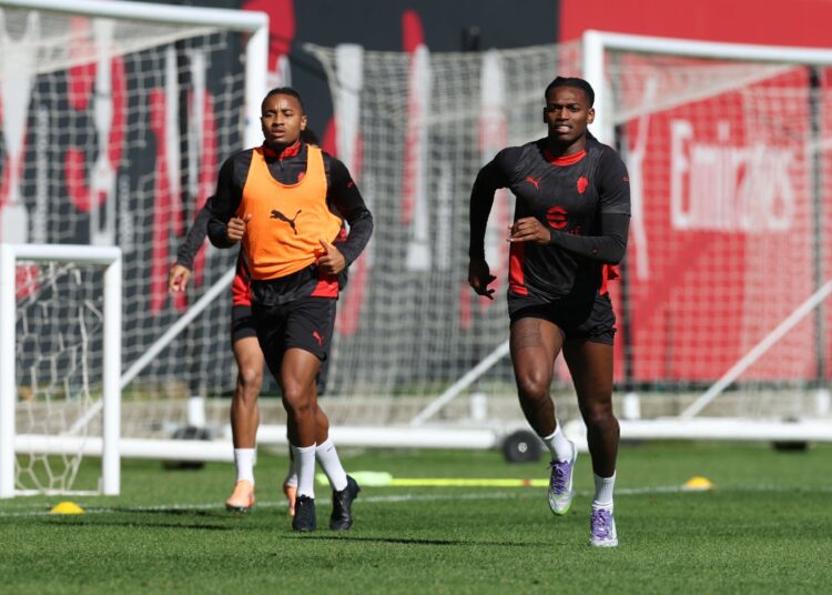 Rafael Leao Christopher Nkunku AC Milan ميلان نكونكو لياو
