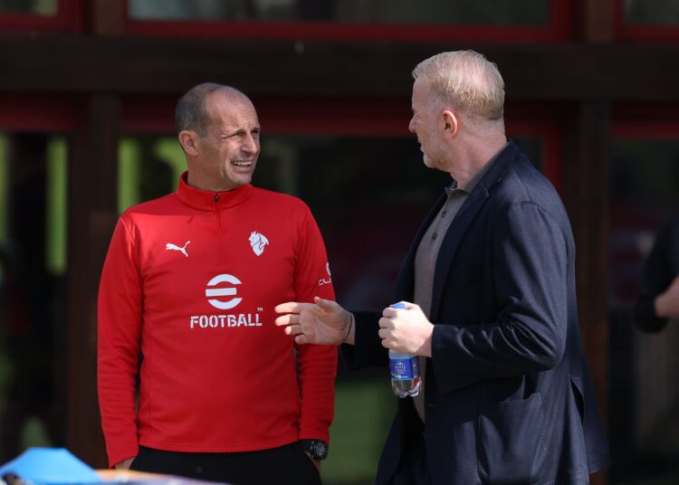 Igli Tare Massimiliano Allegri AC Milan ميلان تاري أليغري