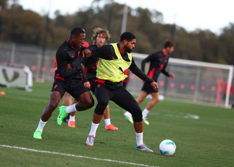 Ruben Loftus-Cheek and Pervis Estupinan Milan لوفتوس شيك إستوبينان