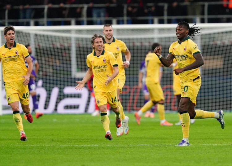 Rafael Leao Luka Modric Matteo Gabbia Milan ميلان مودريتش غابيا لياو