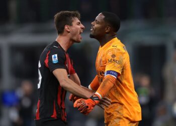 Mike Maignan Matteo Gabbia AC Milan ميلان مينيون غابيا