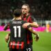 Christian Pulisic and Adrien Rabiot of AC Milan