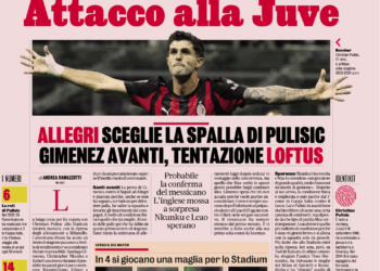 Gazzetta: Allegri chooses Pulisic’s partner. Gimenez ahead, Loftus temptation