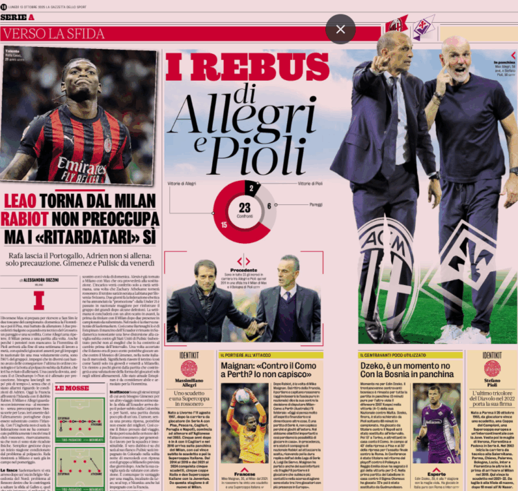 Gazzetta: Leao returns to Milan – Rabiot not a concern, but the latecomers are