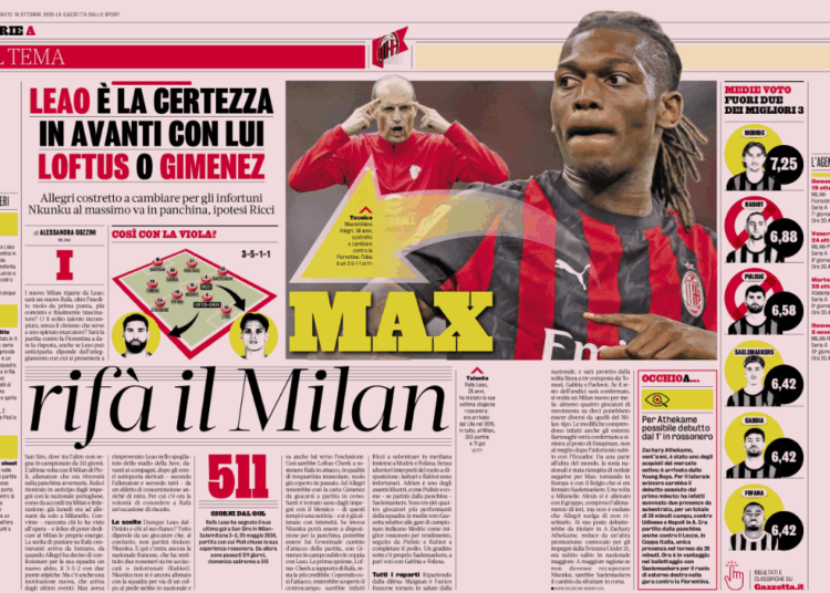 Leao is the certainty – Loftus-Cheek or Gimenez to support in attack vs Fiorentina?